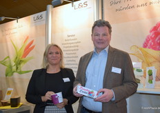 Katja Schumacher-Cohrt and Frank Schuh from Lorentzen & Sievers GmbH. The company offers a variety of packaging and marketing concepts.